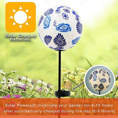 Crosslight Solar Ball Stake Light
