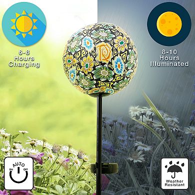 Crosslight Solar Ball Stake Light