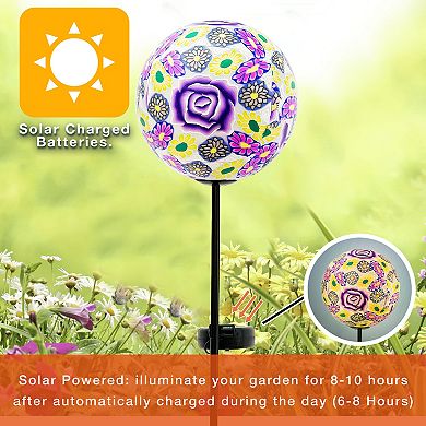 Crosslight Solar Ball Stake Light