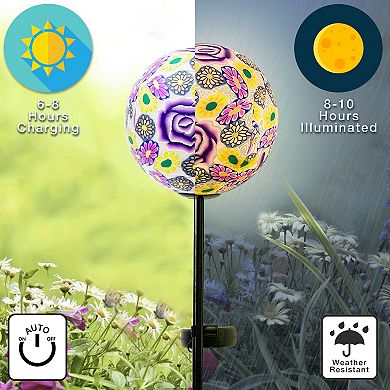 Crosslight Solar Ball Stake Light