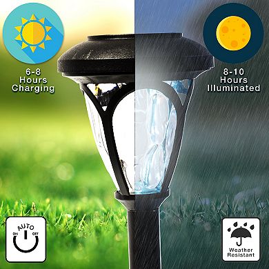Crosslight Melrose Solar Pathway Stake Light 6-piece Set