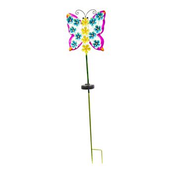 Crosslight Floral Butterfly Solar Stake Light