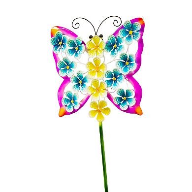 Crosslight Floral Butterfly Solar Stake Light