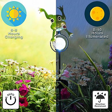 Crosslight Jumping Frog Solar Stake Light