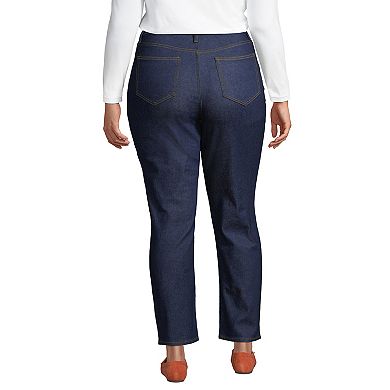 Plus Size Lands' End Recover High-Rise Straight-Leg Ankle Jeans