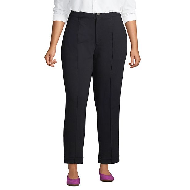 Women's High-Rise Slim Straight Leg Pintuck Ankle Pants - A New Day