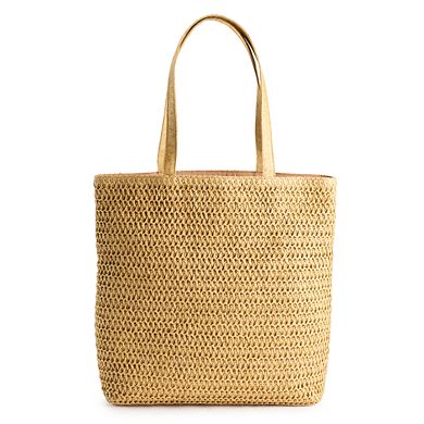 Sonoma Goods For Life® Straw Shopper Tote Bag