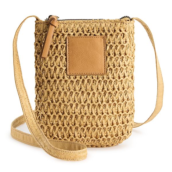 Sonoma Goods For Life® Straw Phone Crossbody Bag