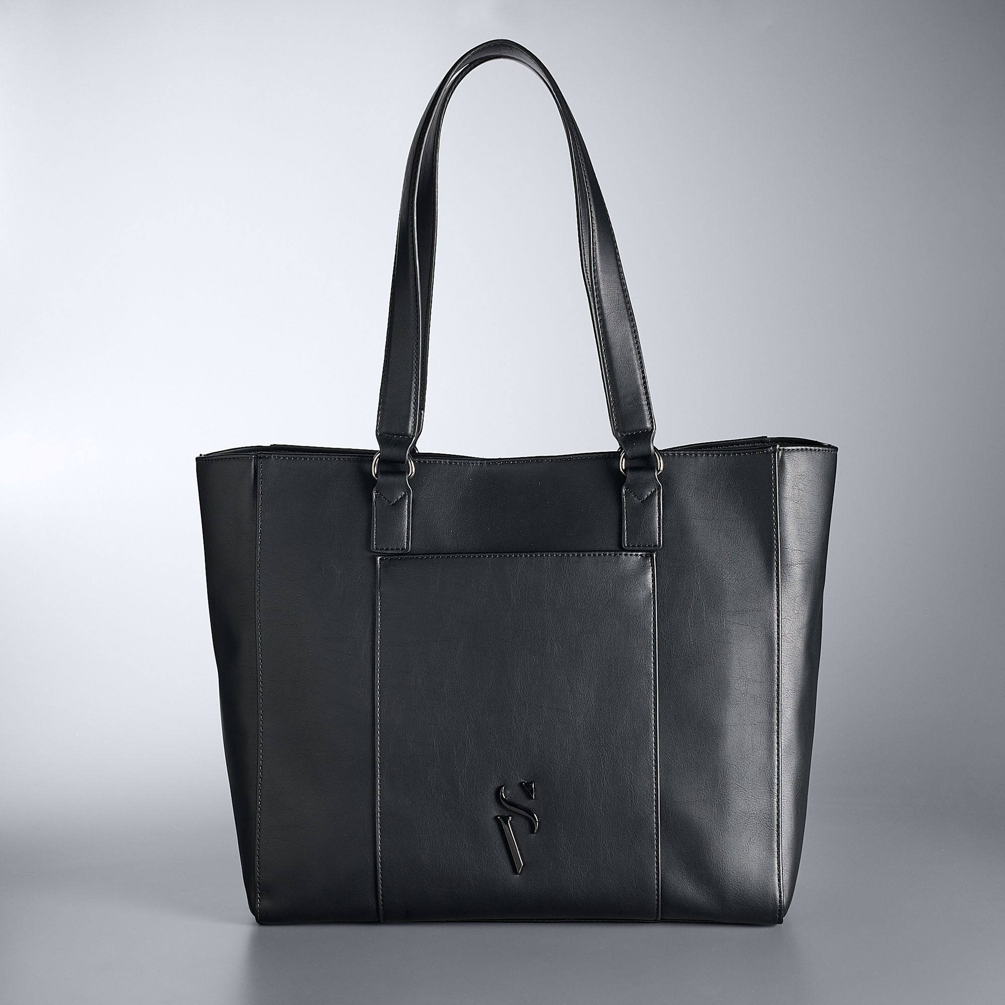 Simply Vera Vera Wang Lavey Raddix Tote Bag, Black