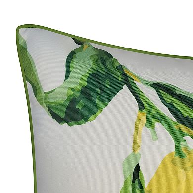 New York Botanical Garden® Indoor Outdoor Oversized Lemon Throw Pillow
