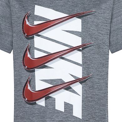 Boys 4-7 Nike Dri-FIT Swoosh Graphic Tee & Shorts Set