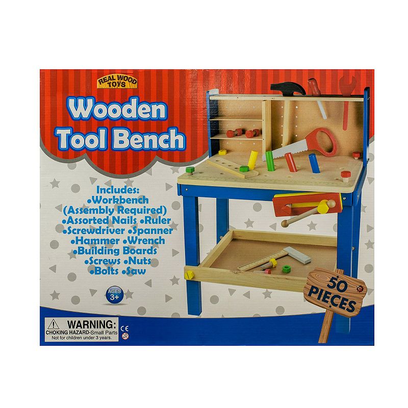 Homeware 50-Piece Wood Tool bench, Multicolor