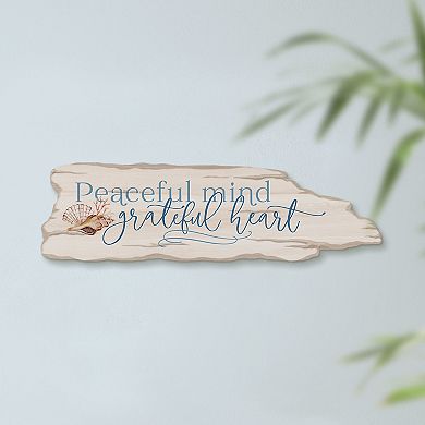 Peaceful Mind Faux Driftwood Wall Decor