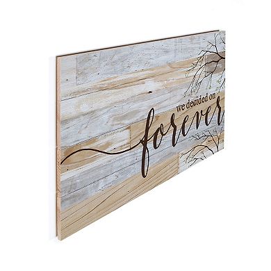 Forever Slatted Wall Decor