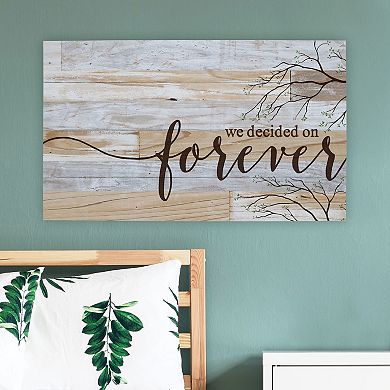 Forever Slatted Wall Decor