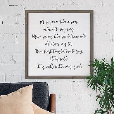 Well With My Soul Framed Wall Art