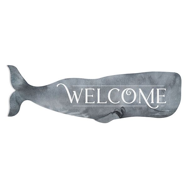 Welcome Whale Wall Decor