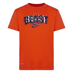 Nike Big Boys Level Up Short Sleeve T-Shirt - Red - Large