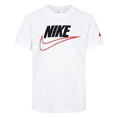 Nike 3Brand By Russell Wilson Boy'S Fired Up Graphic T-Shirt - White Multi  - Size S (8) for Men