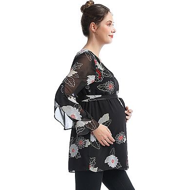 Maternity Pokkori Embroidered Blouse
