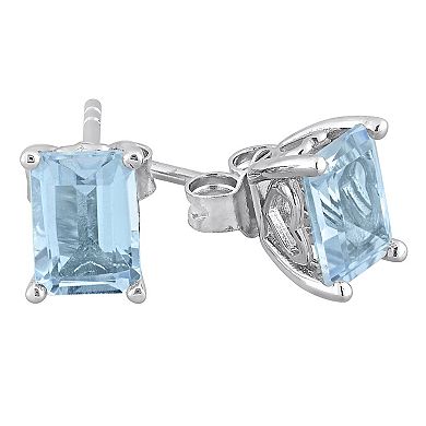 Stella Grace Sterling Silver & Gemstone Stud Earrings