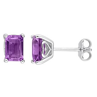 Stella Grace Sterling Silver & Gemstone Stud Earrings