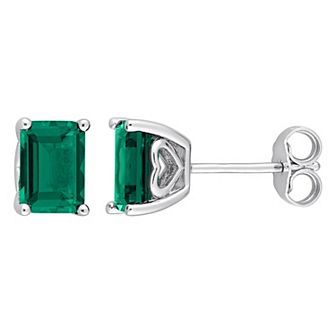 Stella Grace Sterling Silver & Gemstone Stud Earrings
