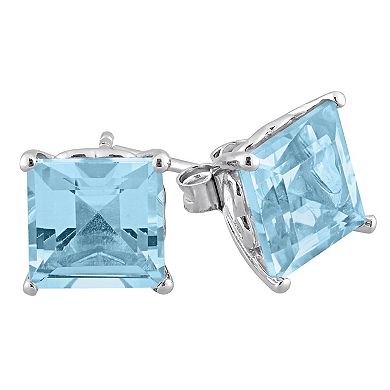 Stella Grace Sterling Silver & Gemstone Stud Earrings