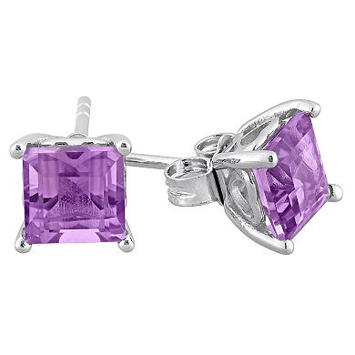 Stella Grace Sterling Silver & Gemstone Stud Earrings