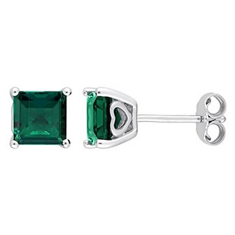 Stella Grace Sterling Silver & Gemstone Stud Earrings