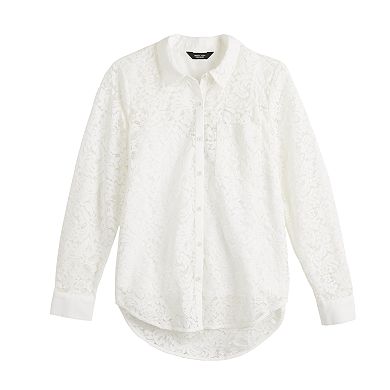 Women's Simply Vera Vera Wang Lace Shirt