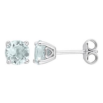 Stella Grace Sterling Silver & Gemstone Round Stud Earrings