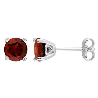 Stella Grace Sterling Silver & Gemstone Round Stud Earrings