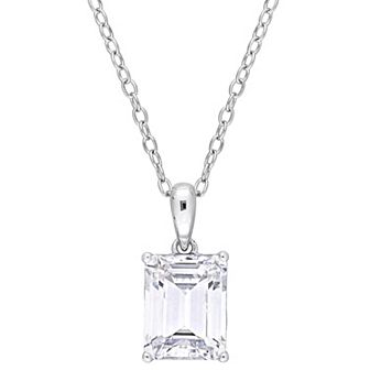 Stella Grace Sterling Silver & Gemstone Stud Pendant Necklace