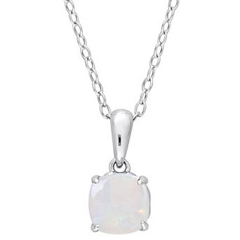 Stella Grace Sterling Silver & Gemstone Stud Pendant Necklace