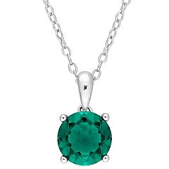Kohls emerald necklace outlet