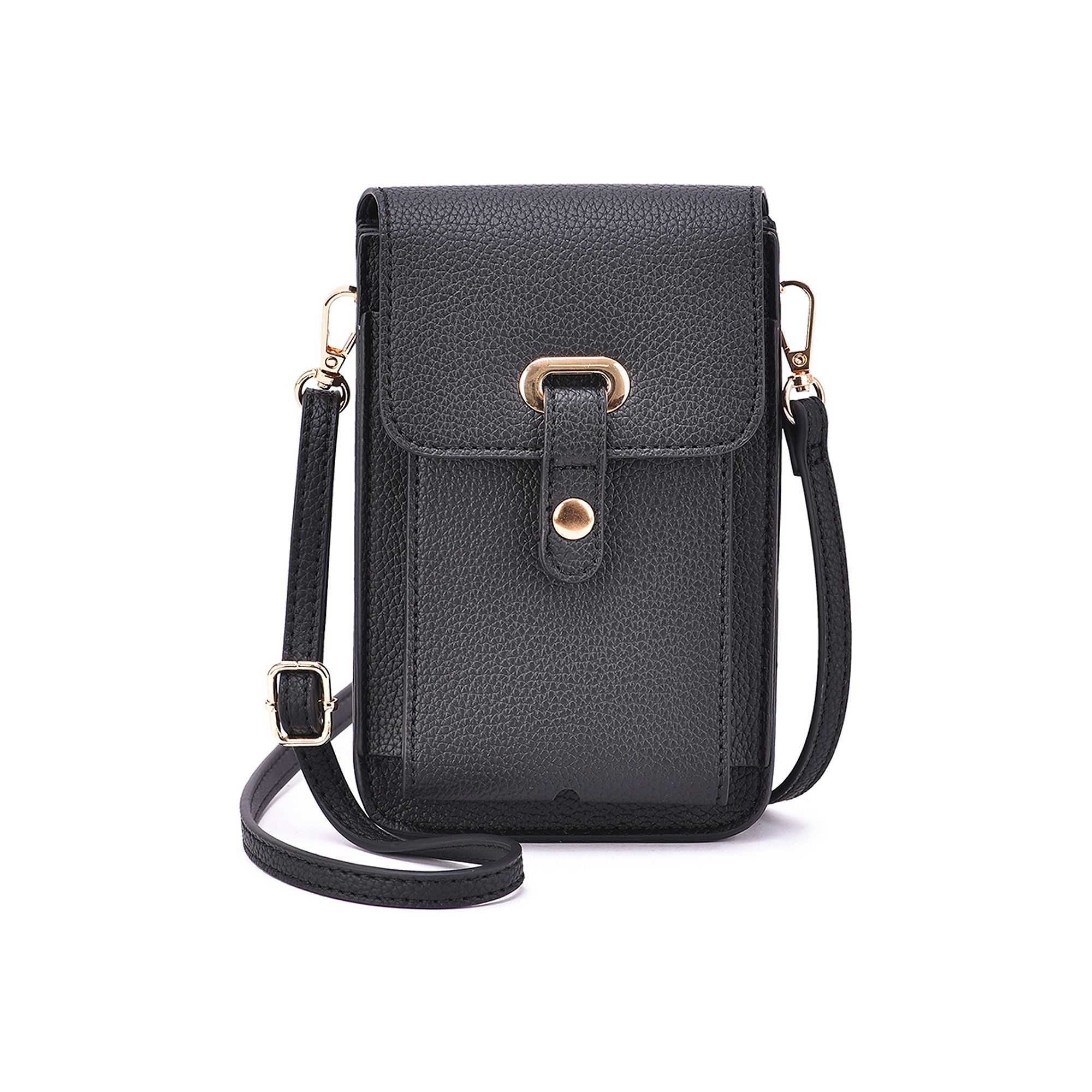 Mellow World Septima Touchscreen Cell Phone Crossbody Bag, Black