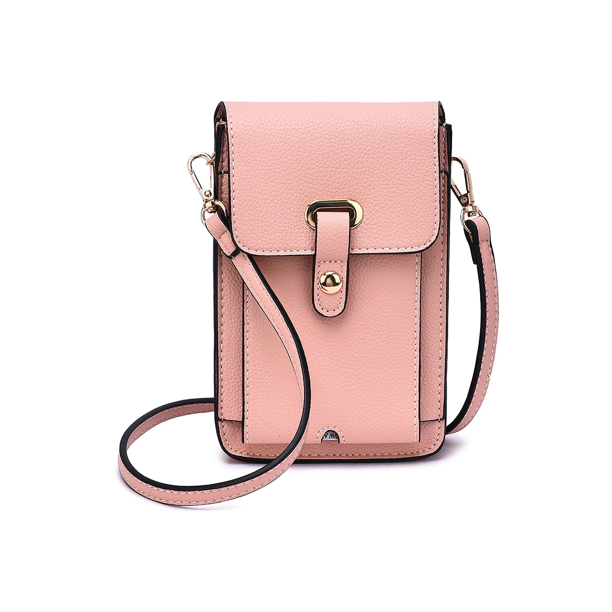 Mellow World Septima Touchscreen Cell Phone Crossbody Bag, Mistyrose