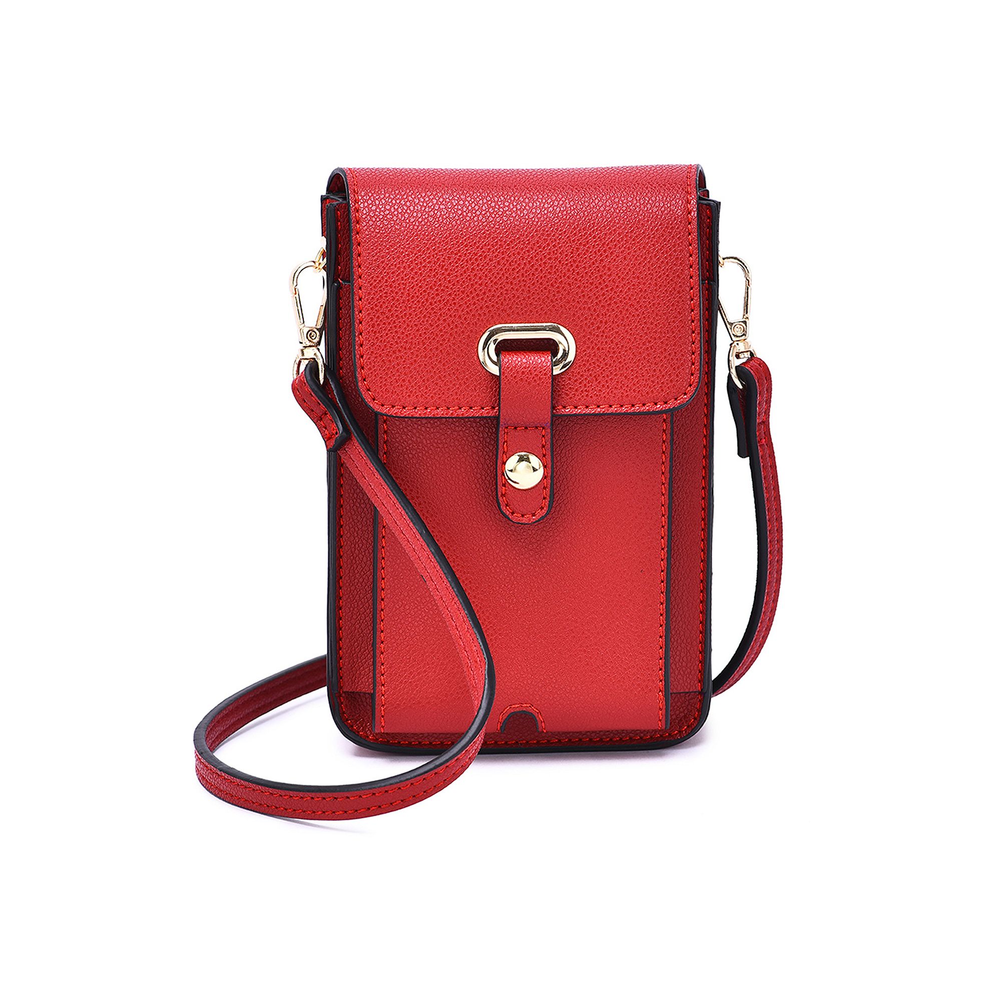 Mellow World Septima Touchscreen Cell Phone Crossbody Bag, Red