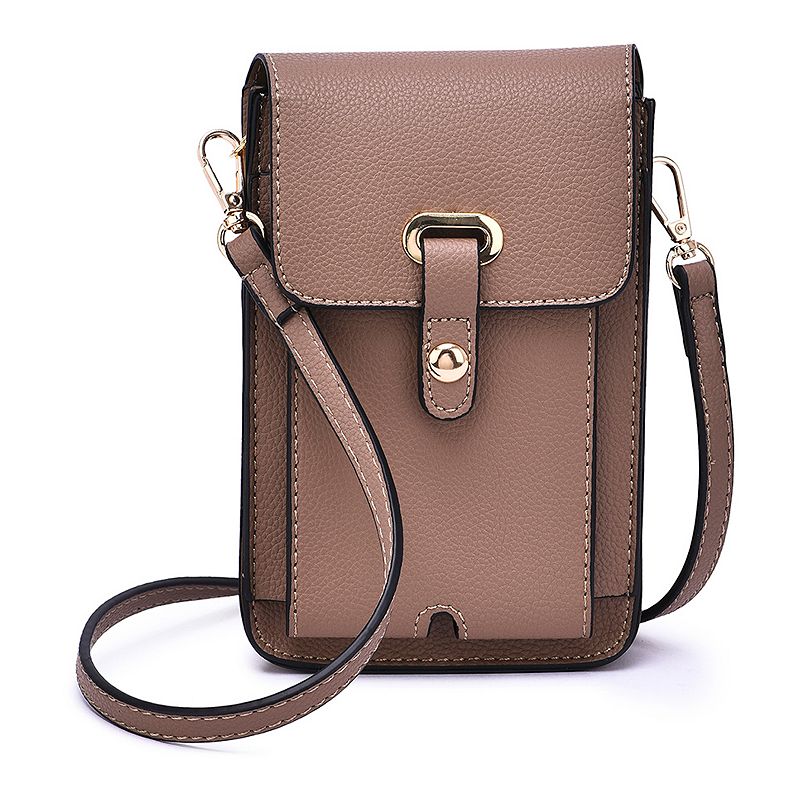 Mellow World Septima Touchscreen Cell Phone Crossbody Bag, Brown