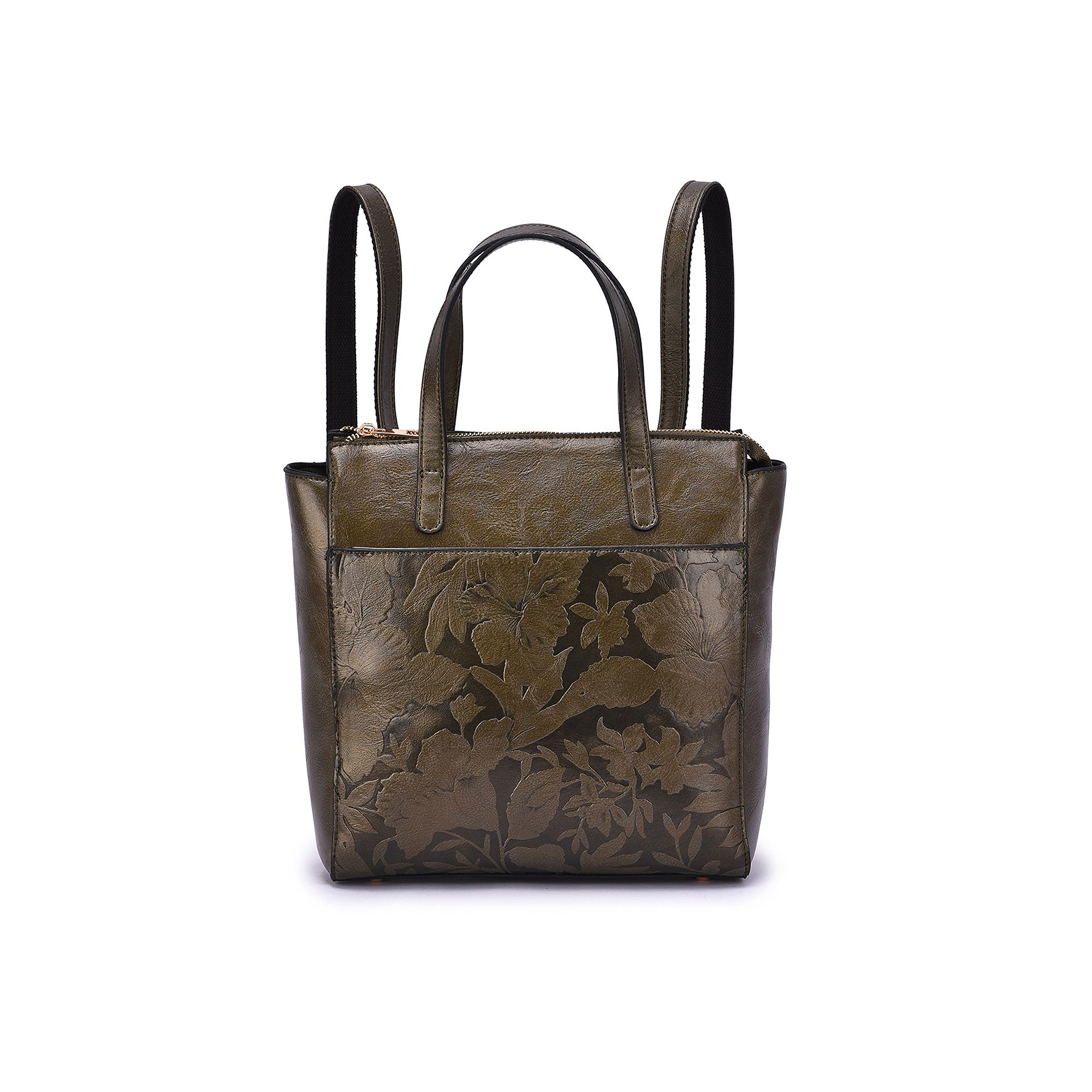 Mellow World Shia Convertible Backpack - Shoulder Bag, Dark Green