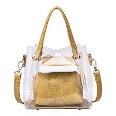 Cuce Pittsburgh Penguins Studded Clear Crossbody Purse