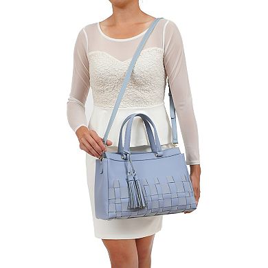 Mellow World Adia Woven Satchel Bag