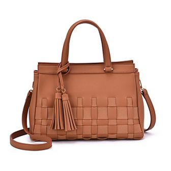 Mellow World Adia Woven Satchel Bag