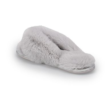 LC Lauren Conrad Women's Faux Fur Flip Flop Slippers