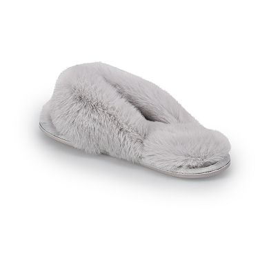 LC Lauren Conrad Women's Faux Fur Flip Flop Slippers