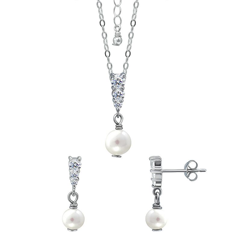 Kohls pearl necklace on sale set