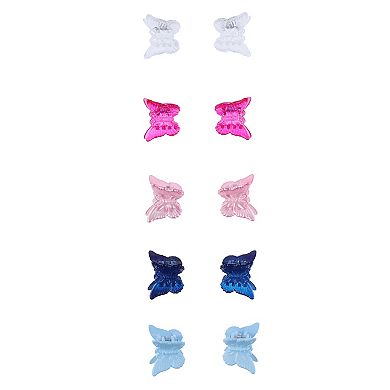 Girls Elli by Capelli 10-Pack Butterfly Hair Clips