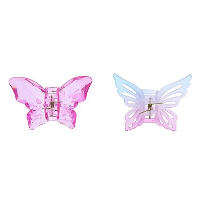 Girls 4-16 Elli by Capelli 2-Pack Butterfly Hair Clips