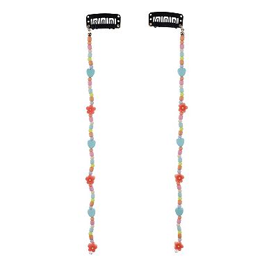 Girls Elli by Capelli 2-Pack Beaded Hair Extensions